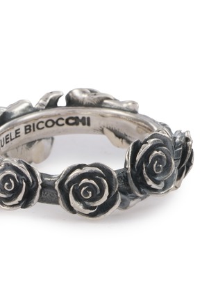 细节 - 点击放大 - EMANUELE BICOCCHI - Rose Sterling Silver Band Ring