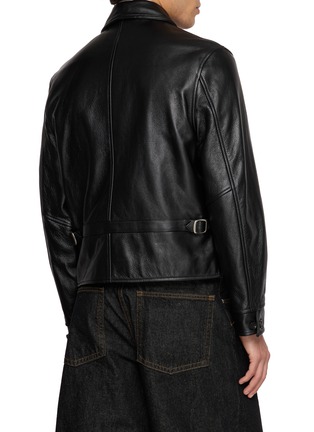 背面 - 点击放大 - TONYWACK - Buckle Zip Up Leather Jacket