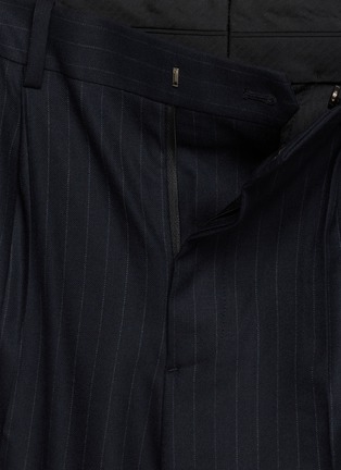  - TONYWACK - Belted Pinstripe Tailored Trousers