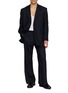 模特儿示范图 - 点击放大 - TONYWACK - Pinstripe Relaxed Tailored Blazer