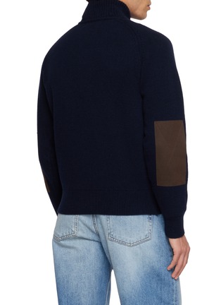 背面 - 点击放大 - TONYWACK - Elbow Patch Half Zip Wool Sweater