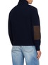背面 - 点击放大 - TONYWACK - Elbow Patch Half Zip Wool Sweater