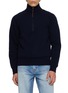 首图 - 点击放大 - TONYWACK - Elbow Patch Half Zip Wool Sweater