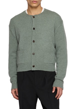 首图 - 点击放大 - TONYWACK - Raw Edge Neck Wool Cardigan