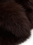 细节 - 点击放大 - YVES SALOMON - Fox Fur Silk Collar Scarf