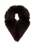 首图 - 点击放大 - YVES SALOMON - Fox Fur Silk Collar Scarf