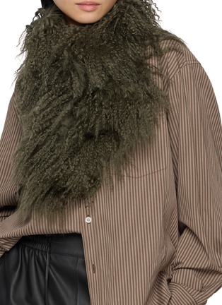 模特儿示范图 - 点击放大 - YVES SALOMON - Wool Scarf