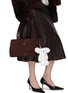 模特儿示范图 - 点击放大 - YVES SALOMON - Rex Fur Bag Charm