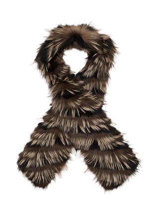 首图 - 点击放大 - YVES SALOMON - Fox Fur Silk Scarf
