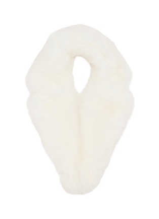 首图 - 点击放大 - YVES SALOMON - Fox Fur Silk Collar Scarf