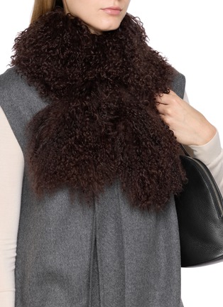 模特儿示范图 - 点击放大 - YVES SALOMON - Wool Scarf