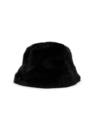 首图 - 点击放大 - YVES SALOMON - Bob Leather Mink Fur Bucket Hat
