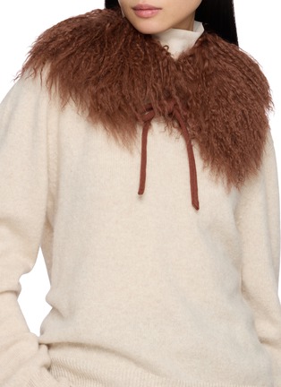 模特儿示范图 - 点击放大 - YVES SALOMON - Hair Fur Collar
