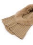 细节 - 点击放大 - YVES SALOMON - Wool Cashmere Fox Fur Balaclava