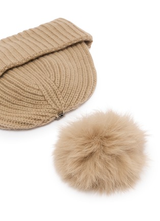 细节 - 点击放大 - YVES SALOMON - Wool Cashmere Beanie
