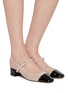 模特示范图 - 点击放大 - PEDDER RED - Britt 40 Suede Slingback Pumps