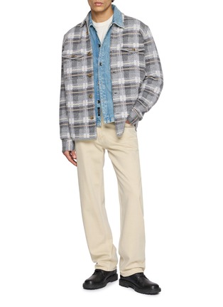 模特儿示范图 - 点击放大 - GUEST IN RESIDENCE - Plaid Work Shirt
