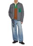 模特儿示范图 - 点击放大 - GUEST IN RESIDENCE - Colour Block Rugby Shirt
