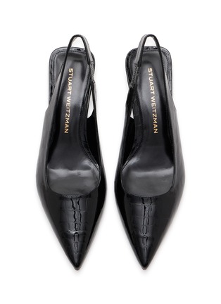 细节 - 点击放大 - STUART WEITZMAN - 50 VINNIE 鳄鱼纹漆皮高跟鞋