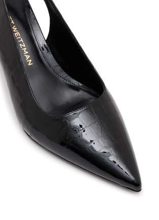 细节 - 点击放大 - STUART WEITZMAN - 50 VINNIE 鳄鱼纹漆皮高跟鞋