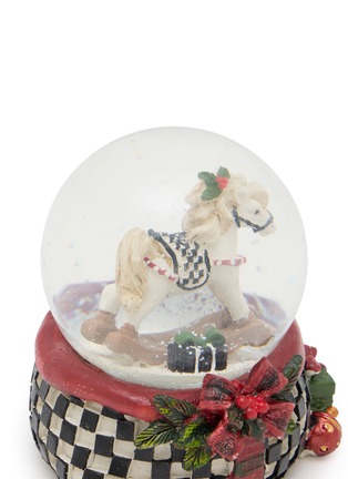 细节 –点击放大 - WURM - Rocking Horse Check Christmas Snow Globe
