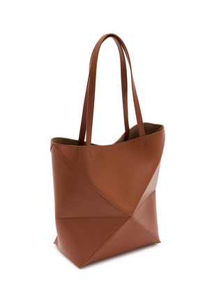 细节 - 点击放大 - LOEWE - Medium Puzzle Fold Leather Tote Bag