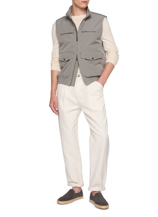 模特儿示范图 - 点击放大 - BRUNELLO CUCINELLI - Utility Pocket Water Resistant Vest