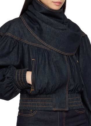  - ZIMMERMANN - 围脖领牛仔短款夹克