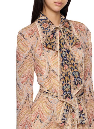  - ZIMMERMANN - VALIAN T 领结衬衫连衣裙