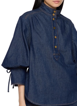  - ZIMMERMANN - 纽扣半领牛仔上衣