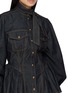  - ZIMMERMANN - 收腰荷叶摆牛仔衬衫