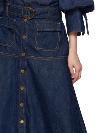  - ZIMMERMANN - 腰带饰牛仔中长半身裙