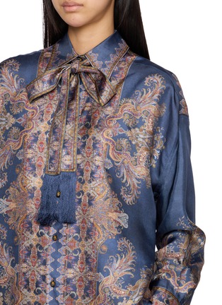  - ZIMMERMANN - VALIAN T 领结流苏衬衫