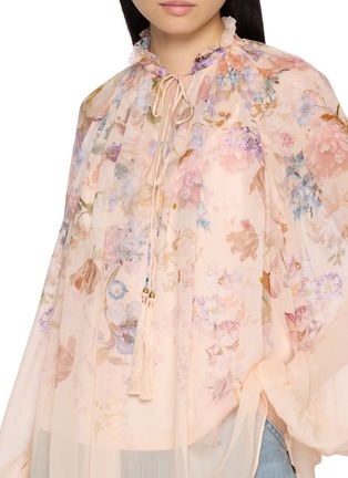  - ZIMMERMANN - VALIANT 荷叶领印花上衣