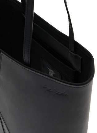 细节 - 点击放大 - DISCORD YOHJI YAMAMOTO - Panel Leather Tote Bag