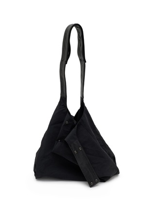 细节 - 点击放大 - DISCORD YOHJI YAMAMOTO - Leather Trim Patch Dot Tote Bag