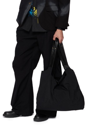 正面 -点击放大 - DISCORD YOHJI YAMAMOTO - Leather Trim Patch Dot Tote Bag