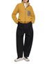模特儿示范图 - 点击放大 - AND WANDER - Stand Collar Zip Up Jacket