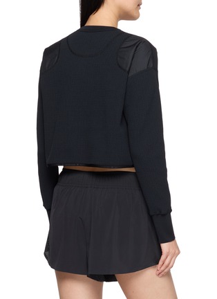 背面 - 点击放大 - AND WANDER - PE Waffle Cropped Long Sleeve T-Shirt