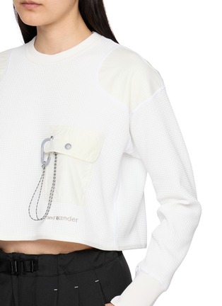  - AND WANDER - PE Waffle Cropped Long Sleeve T-Shirt