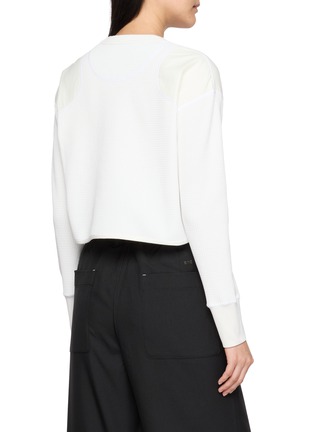 背面 - 点击放大 - AND WANDER - PE Waffle Cropped Long Sleeve T-Shirt