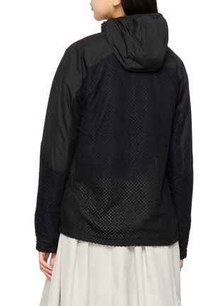 背面 - 点击放大 - AND WANDER - Panelled Hooded Air Fleece Zip Up Jacket
