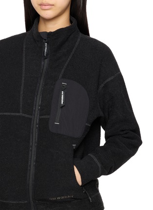  - AND WANDER - 056 Stand Collar Zip Fleece Jacket