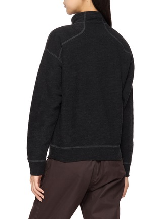 背面 - 点击放大 - AND WANDER - 056 Stand Collar Zip Fleece Jacket
