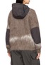 背面 - 点击放大 - AND WANDER - Hooded Shaggy Jacquard Knit Zip Up Jacket