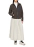 模特儿示范图 - 点击放大 - AND WANDER - Oversized Belted Cargo Maxi Skirt