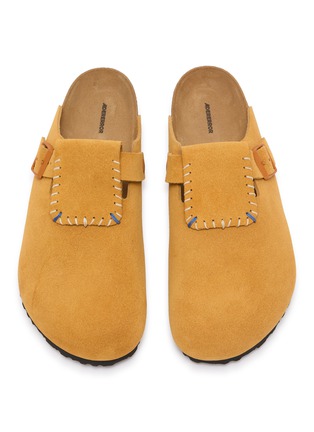细节 - 点击放大 - BIRKENSTOCK 1774 - x Ader Error Boston Flap Suede Clogs