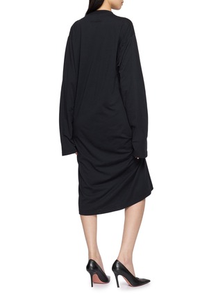 背面 - 点击放大 - BALENCIAGA - Tucked In Cotton Midi Dress
