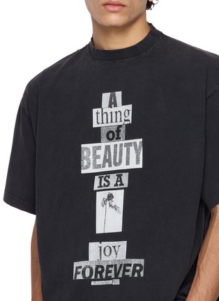  - BALENCIAGA - Ransom Message Cotton T-Shirt