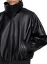  - BALENCIAGA - High Collar Leather Jacket